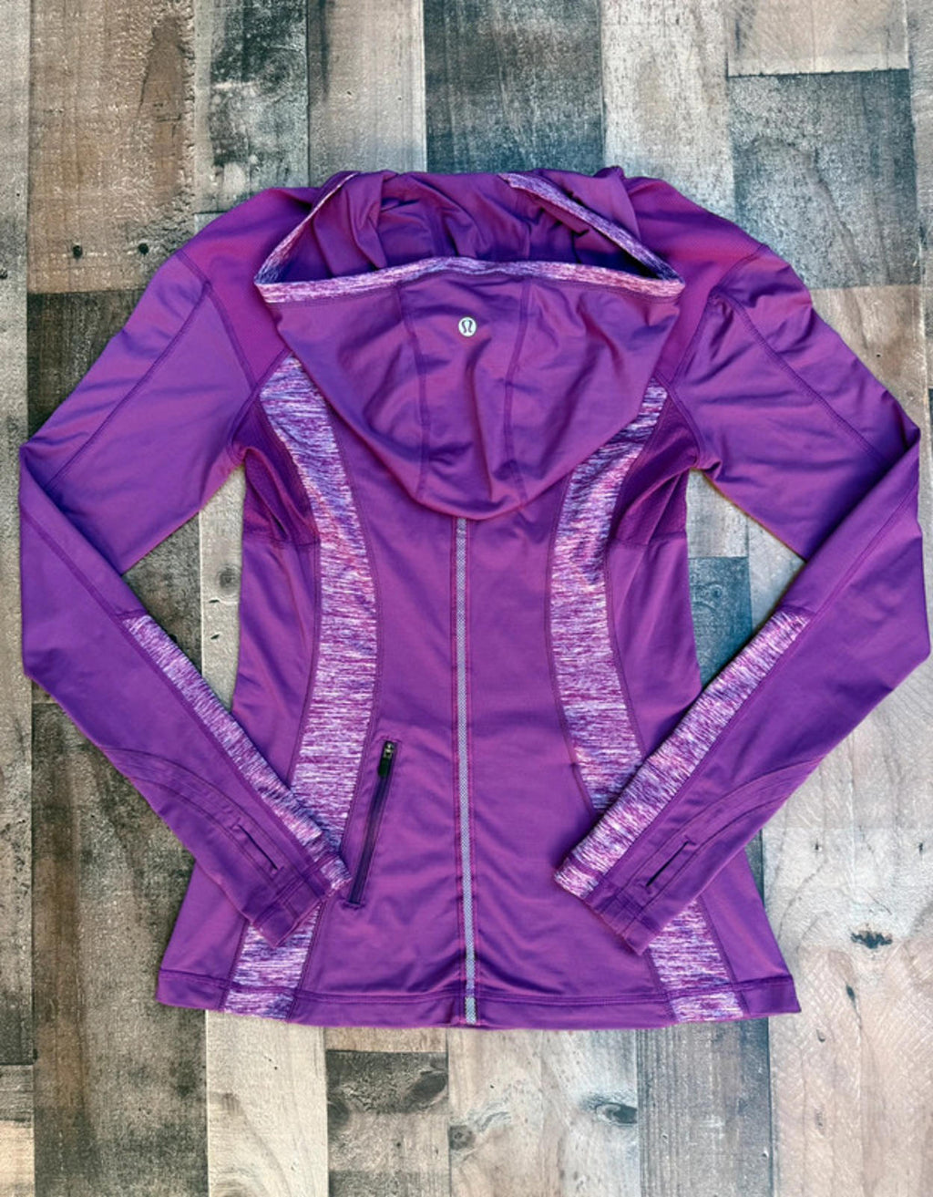 Lululemon Athletica Light Weight Purple Hooded Jacket Size 6 Women’s