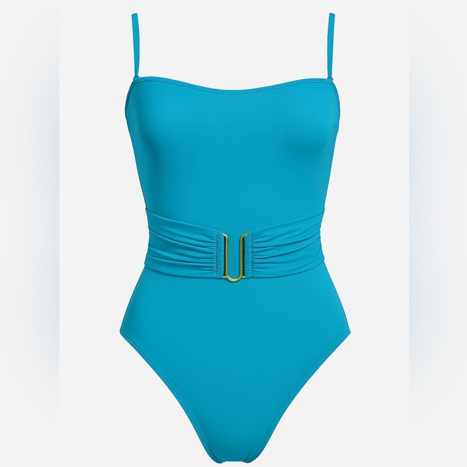 La Blanca (NWT) Aqua One Piece Swimsuit Size 10