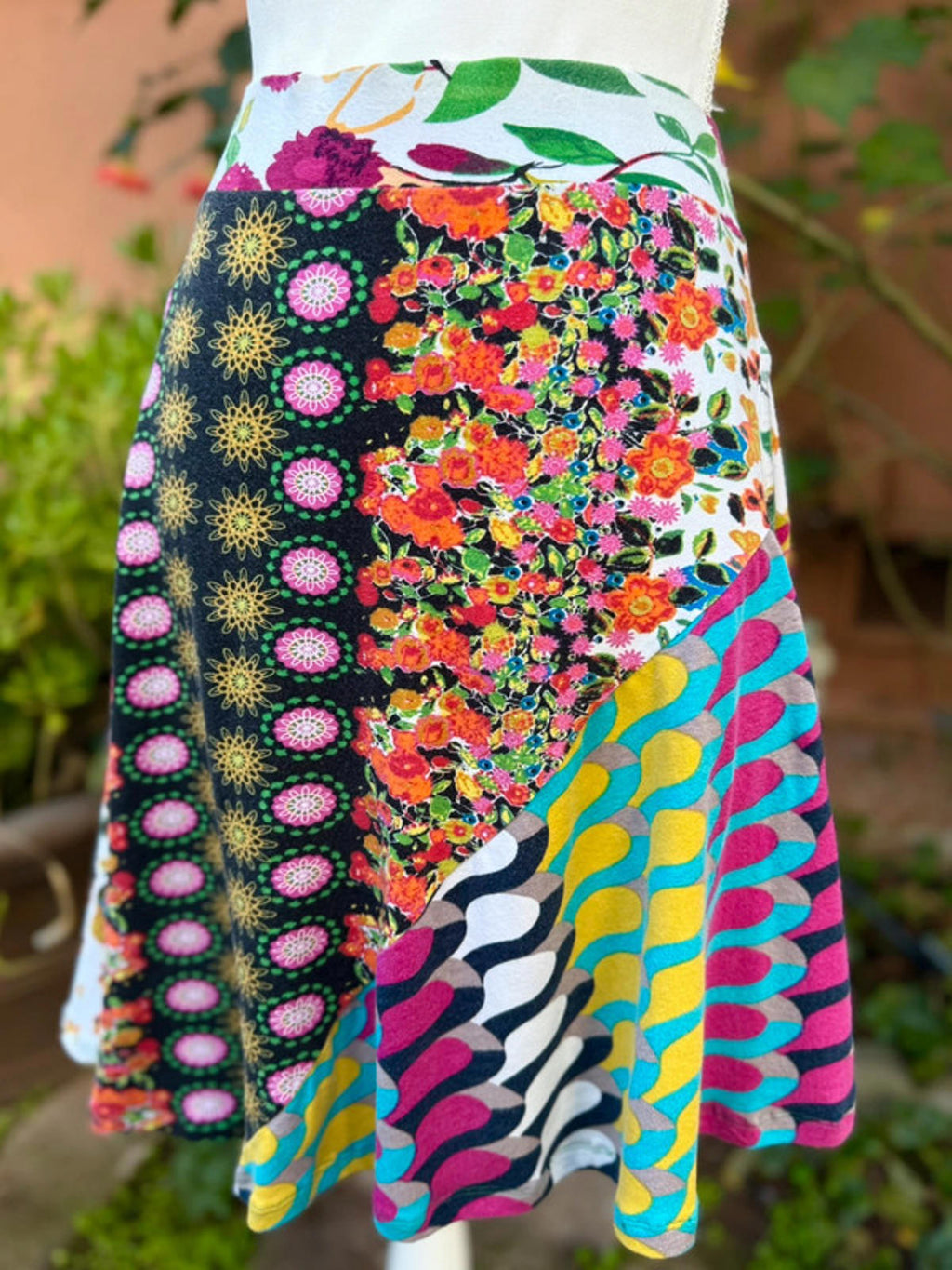 Designer Desigual Boutique Boho Floral Pattern Skirt Women’s Size L