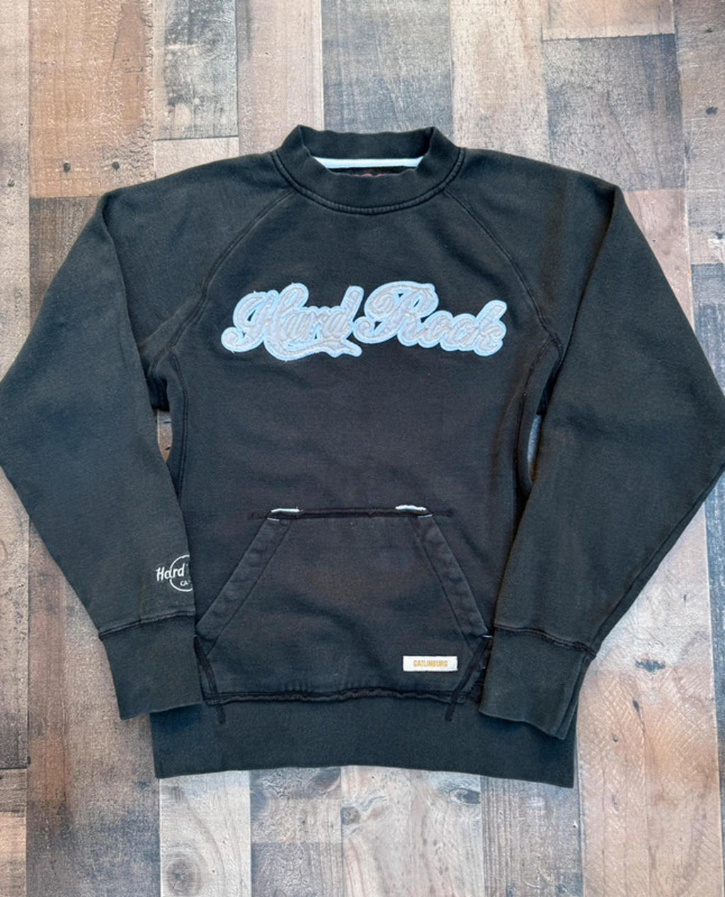 Hard Rock Cafe Black Heavy Womens Sweat Shirt Size S