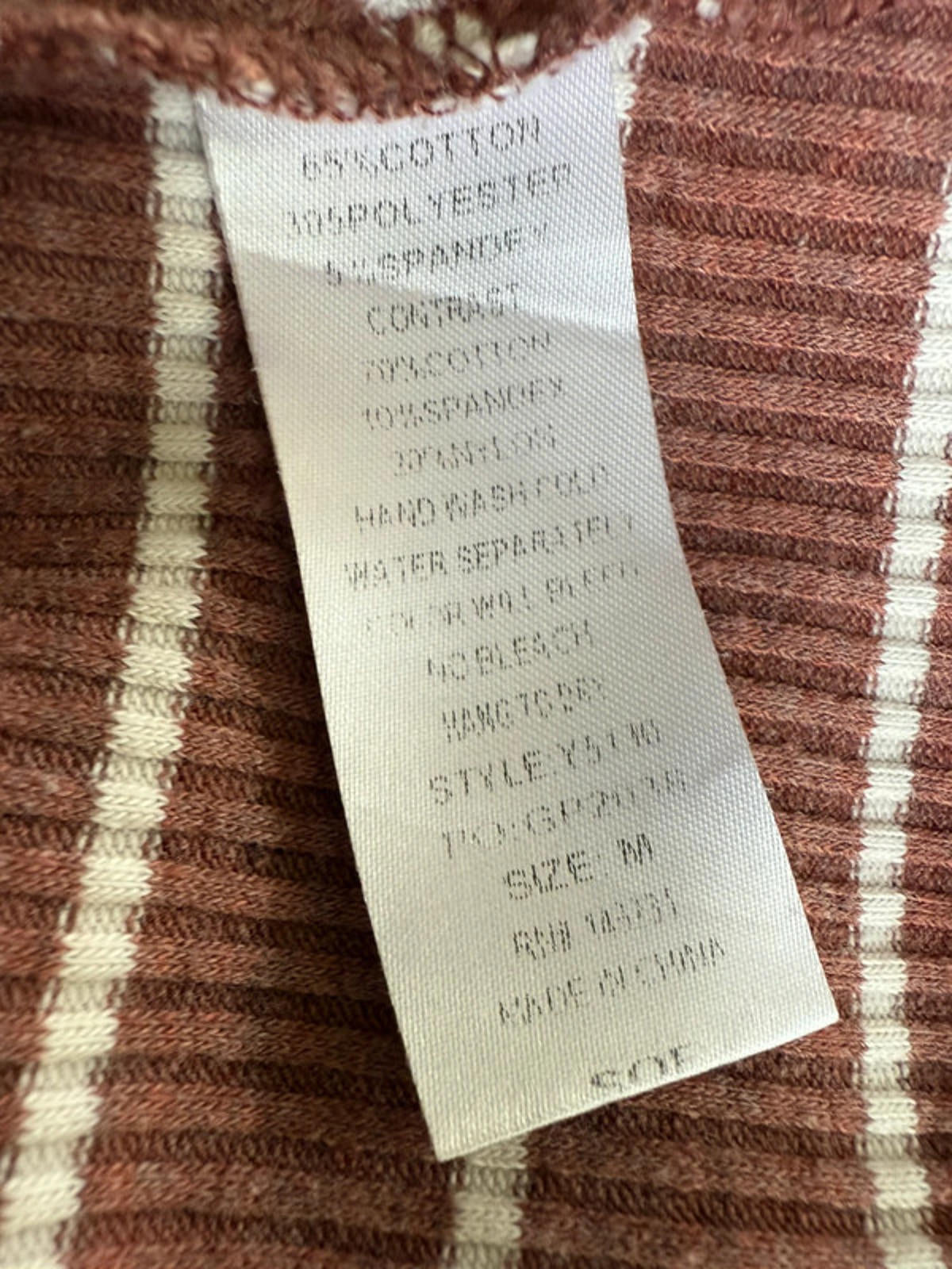 Kori America Casual Stripe Lace Hoodie Women’s Size M