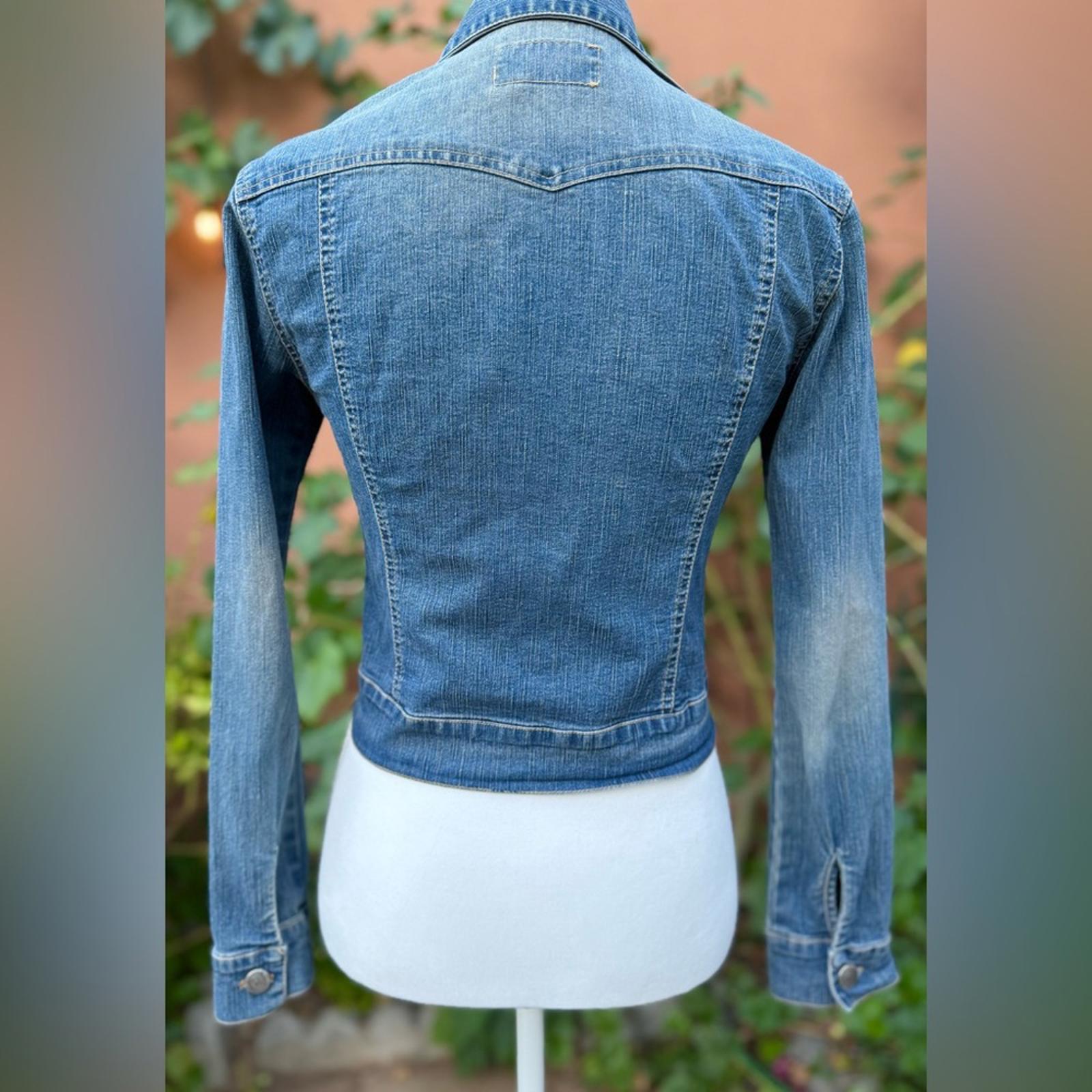 PSJ Stylish Blue Denim Jacket Size S Junior Or Women Small Petite