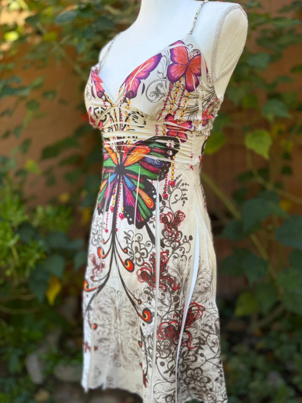 Yo-yo 5 Butterfly Paisly Swirl Y2K Dress Size S