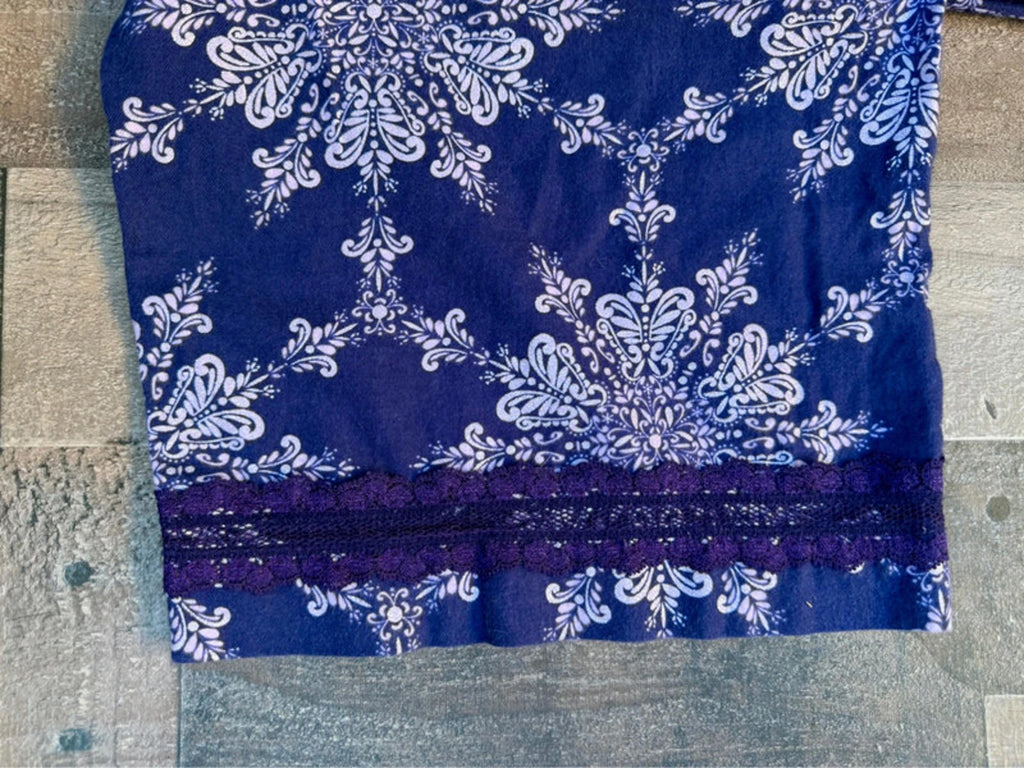 Victoria Secret Deep Purple Snowflake Lace Lounge Pajama Pants Size M
