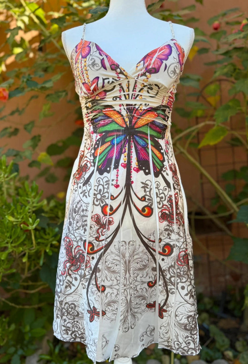 Yo-yo 5 Butterfly Paisly Swirl Y2K Dress Size S