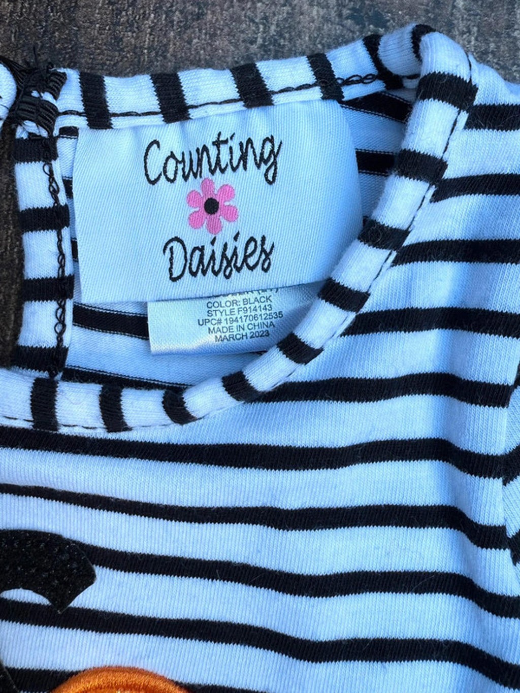 Counting Daisys Halloween Pumpkin Girl Twirl Dress 2T