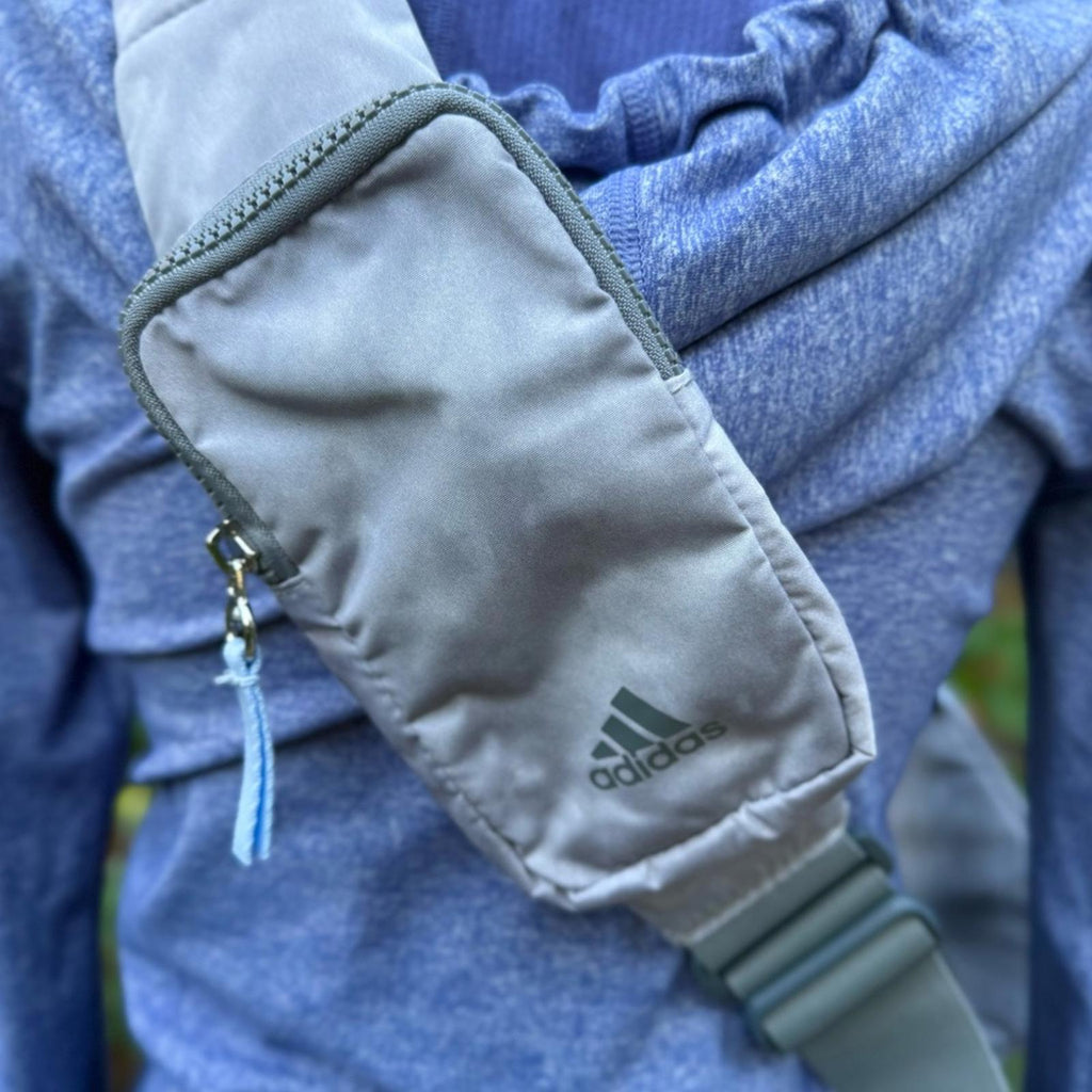 Adidas Light Gray & Hints of Light Blue Women’s Crossbody Bag