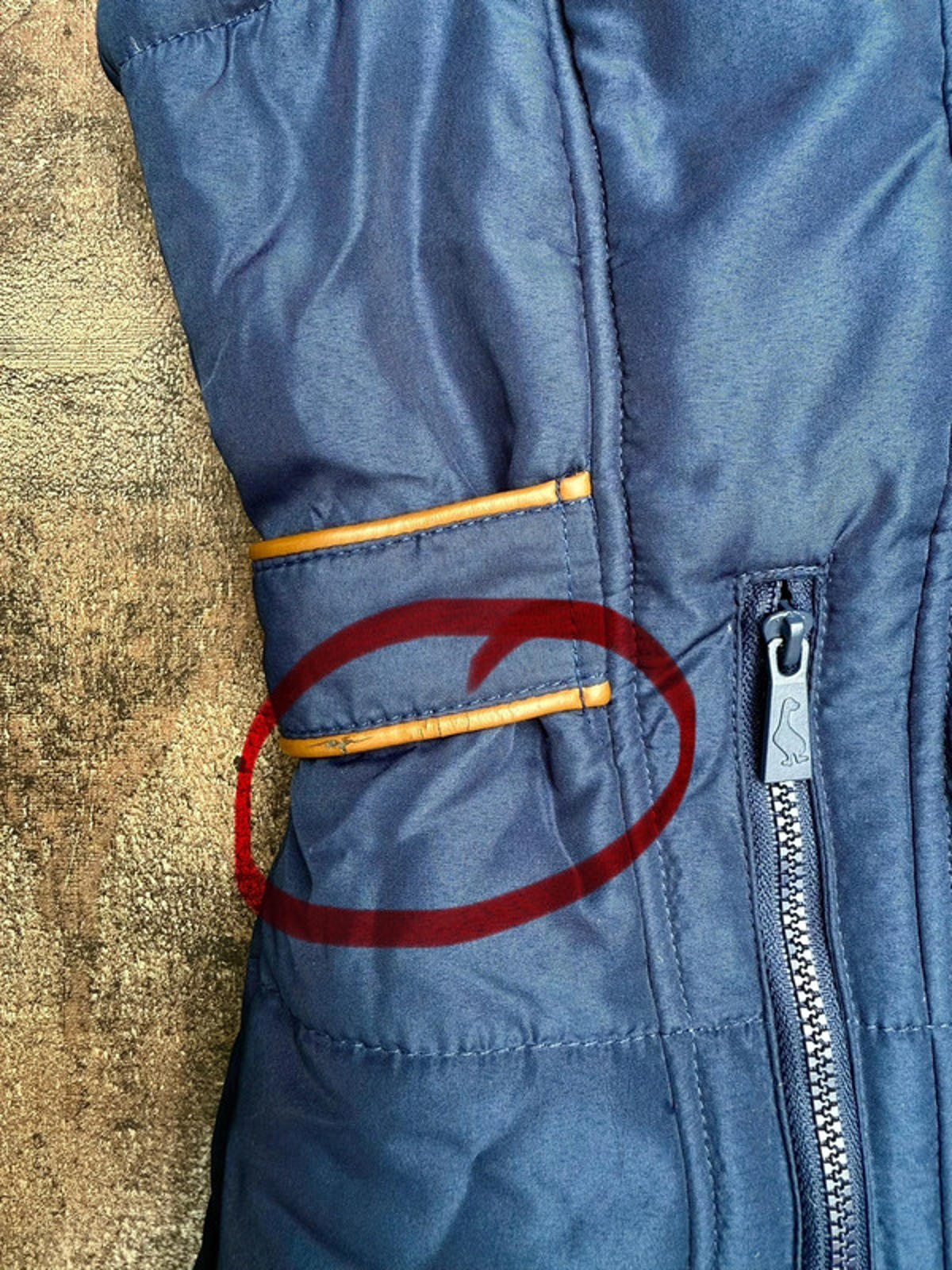 Sporto Royal Blue Hooded Fur Vest Size S