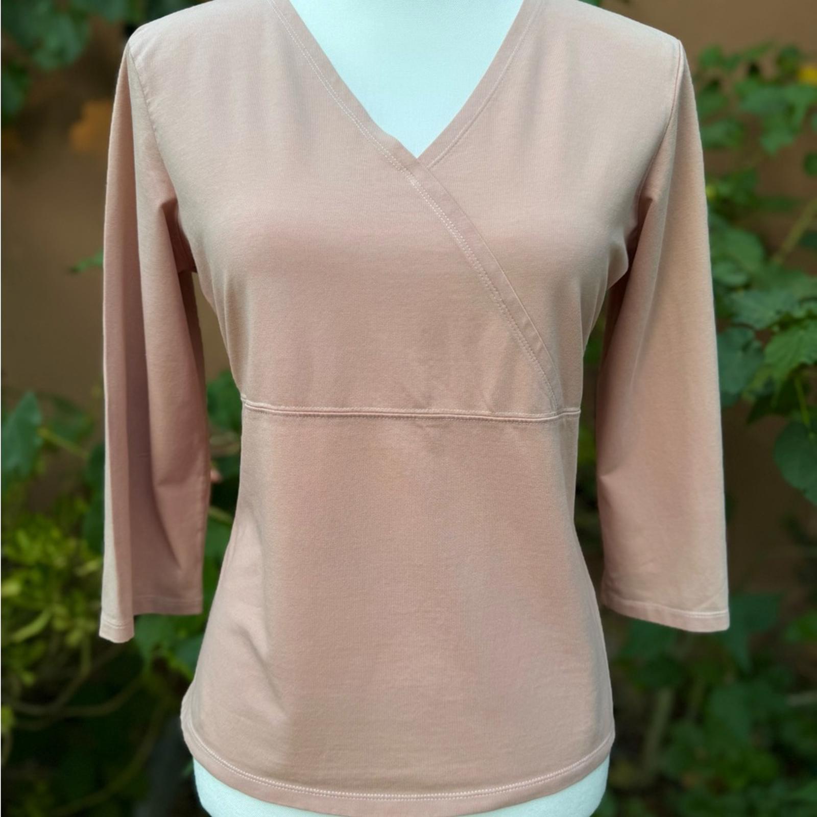 J. Jill Blush V-Neck Blouse Size S Small