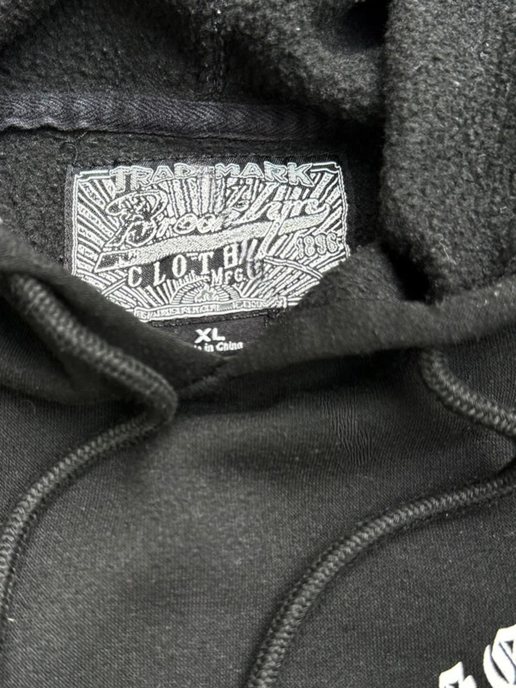 Brooklyn Cloth Seek Peace Black Hoodie Women’s Size XL