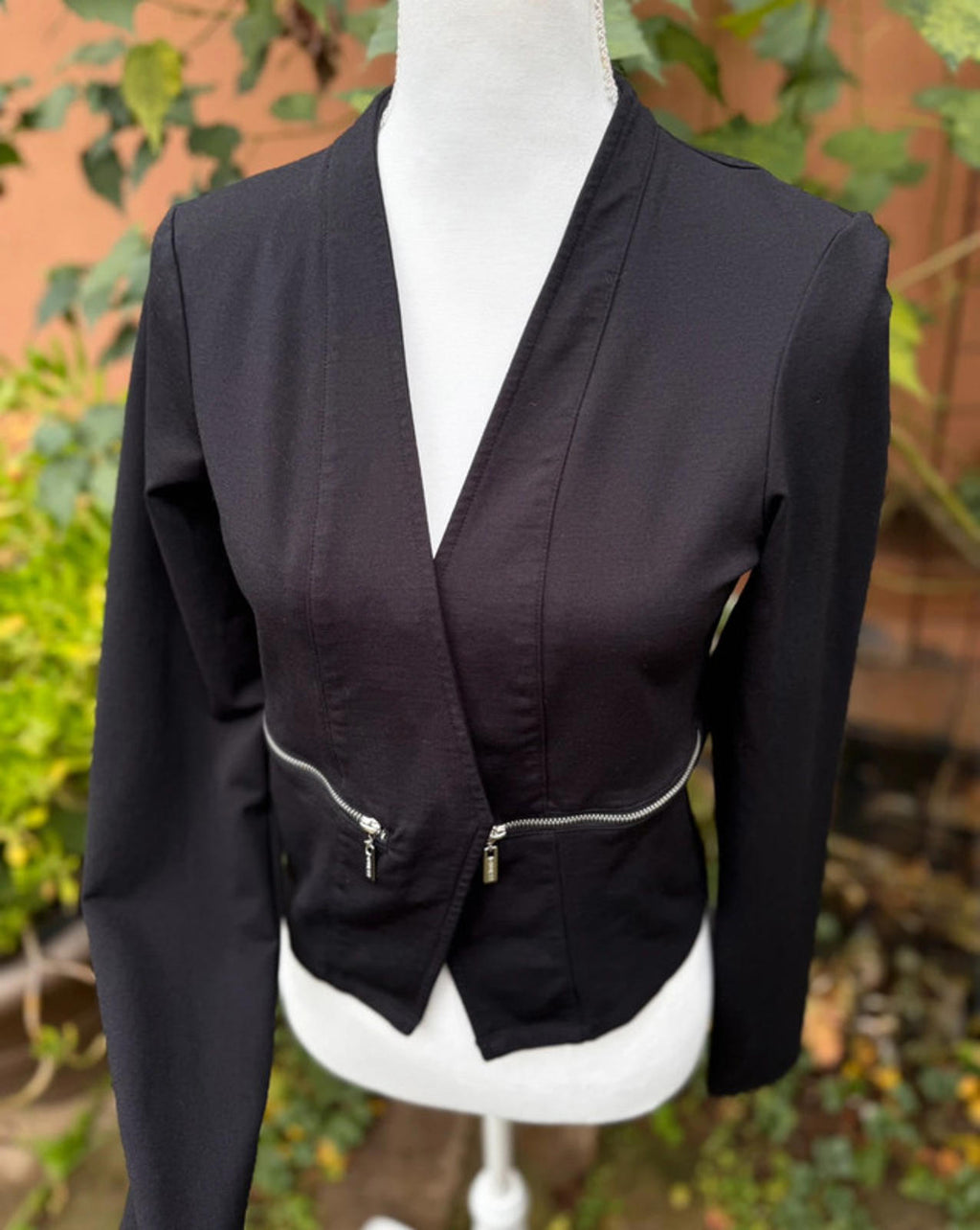 Guess Los Angeles Black Modern Blazer Jacket Size M