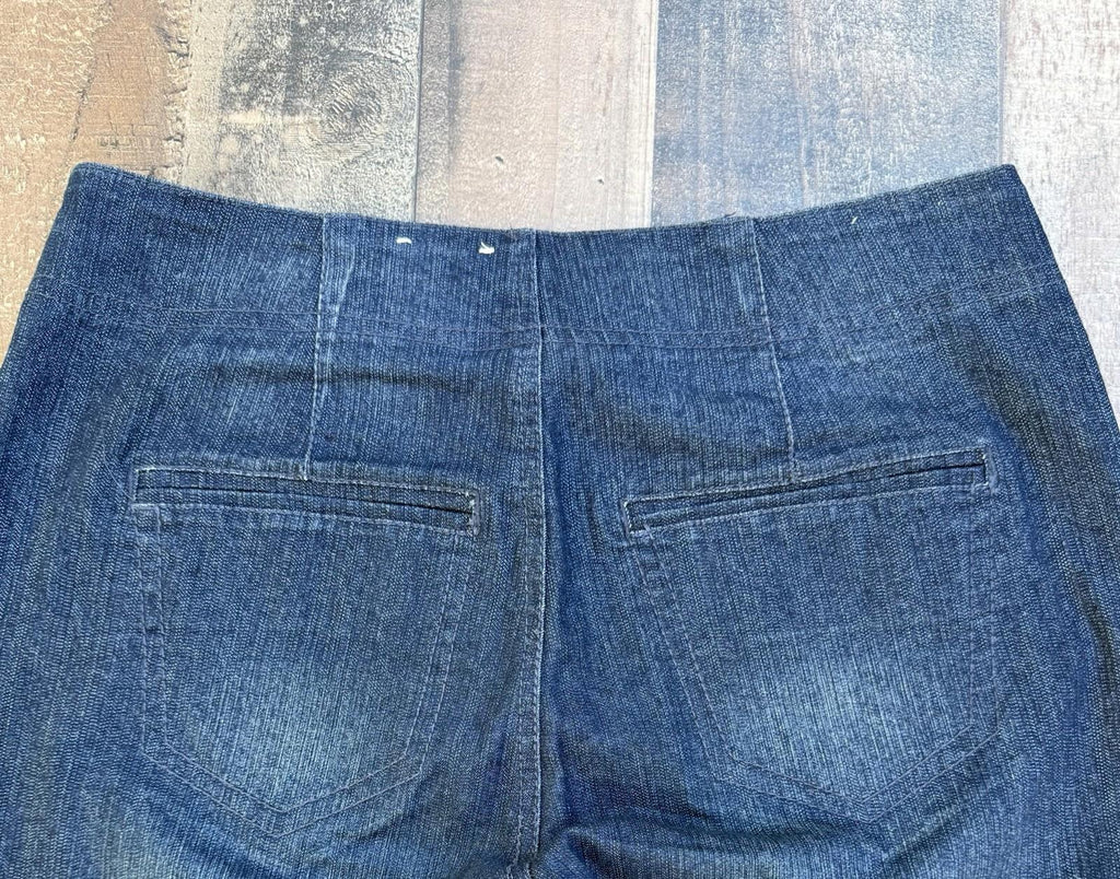 Sonoma Life + Style Modern Trouser Denim Wide Leg Women’s Pant Size 4