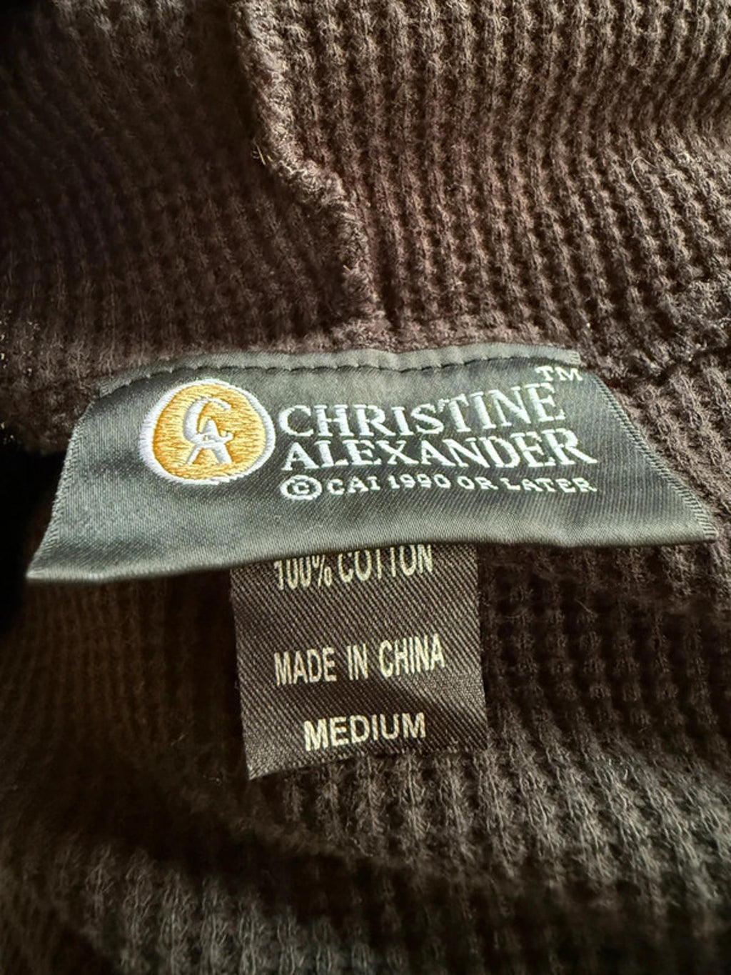 Christine Alexander Black Diamond 100% Cotton Hoodie Women’s Size M