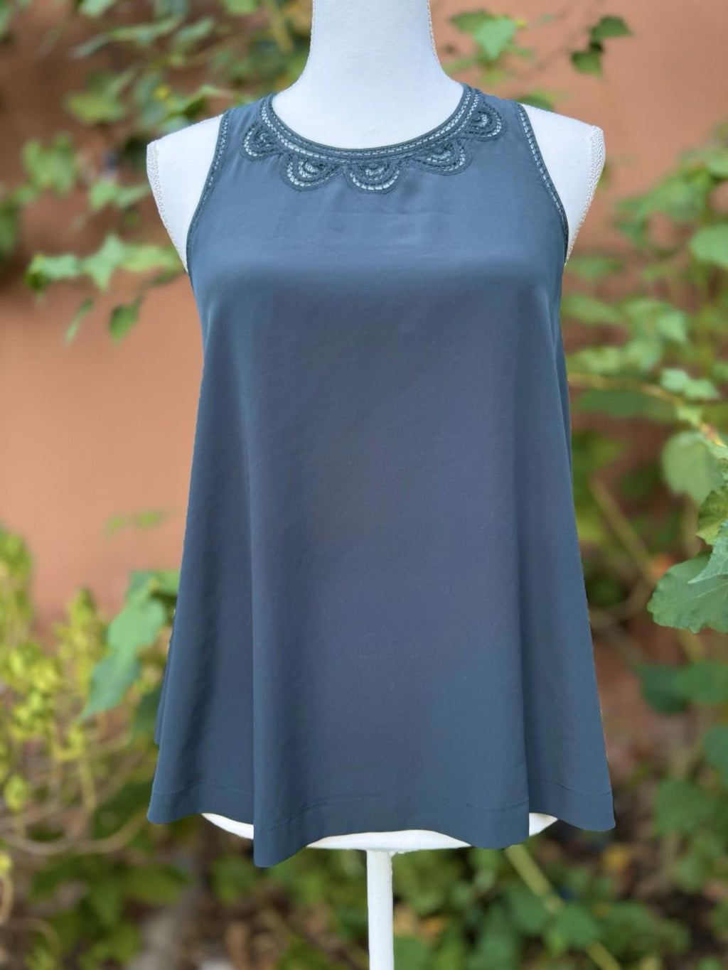 Madewell Emerald Green Short Sleeve Blouse With Round Neck Size S