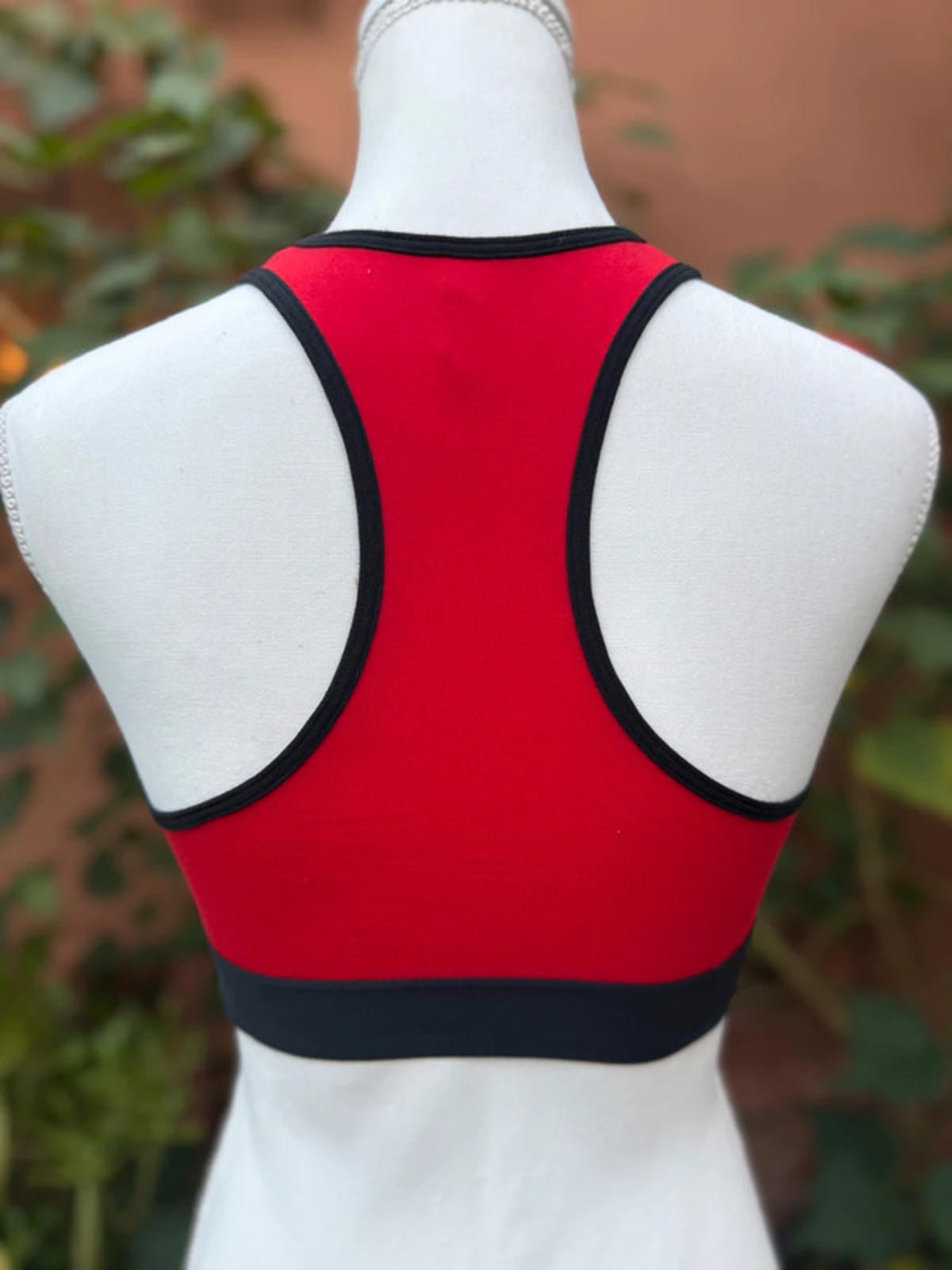 Red Black PINK Victoria Secret Sports Bra Active Wear Size S (AA-C)