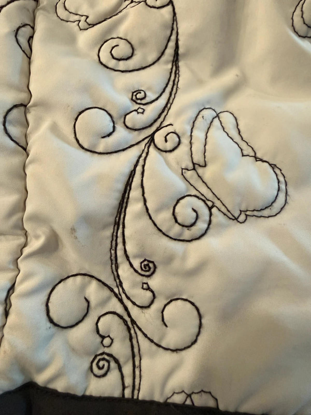 Live In It Free Country Jacket Cream & Brown Butterfly Women’s Size M