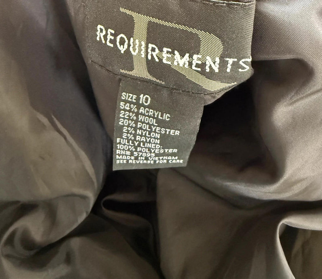 Pink Black Plaid Requirements Jacket Women’s Size 10