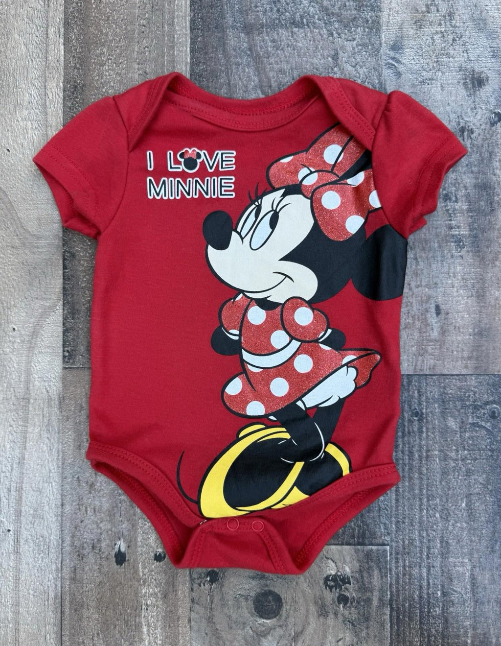Disney Baby Minnie Mouse One Piece Red Size 6-9M SO CUTE Vacation Ready
