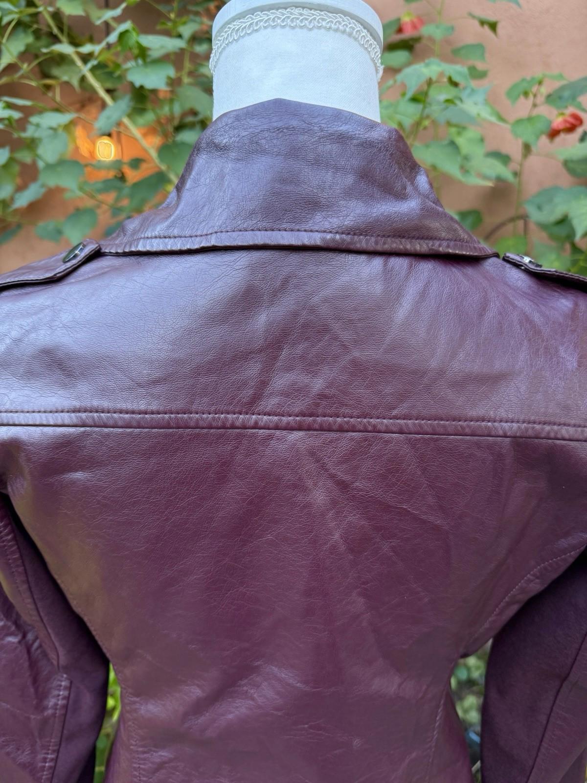 Women’s Meet York Company Burgundy Jacket Size XS