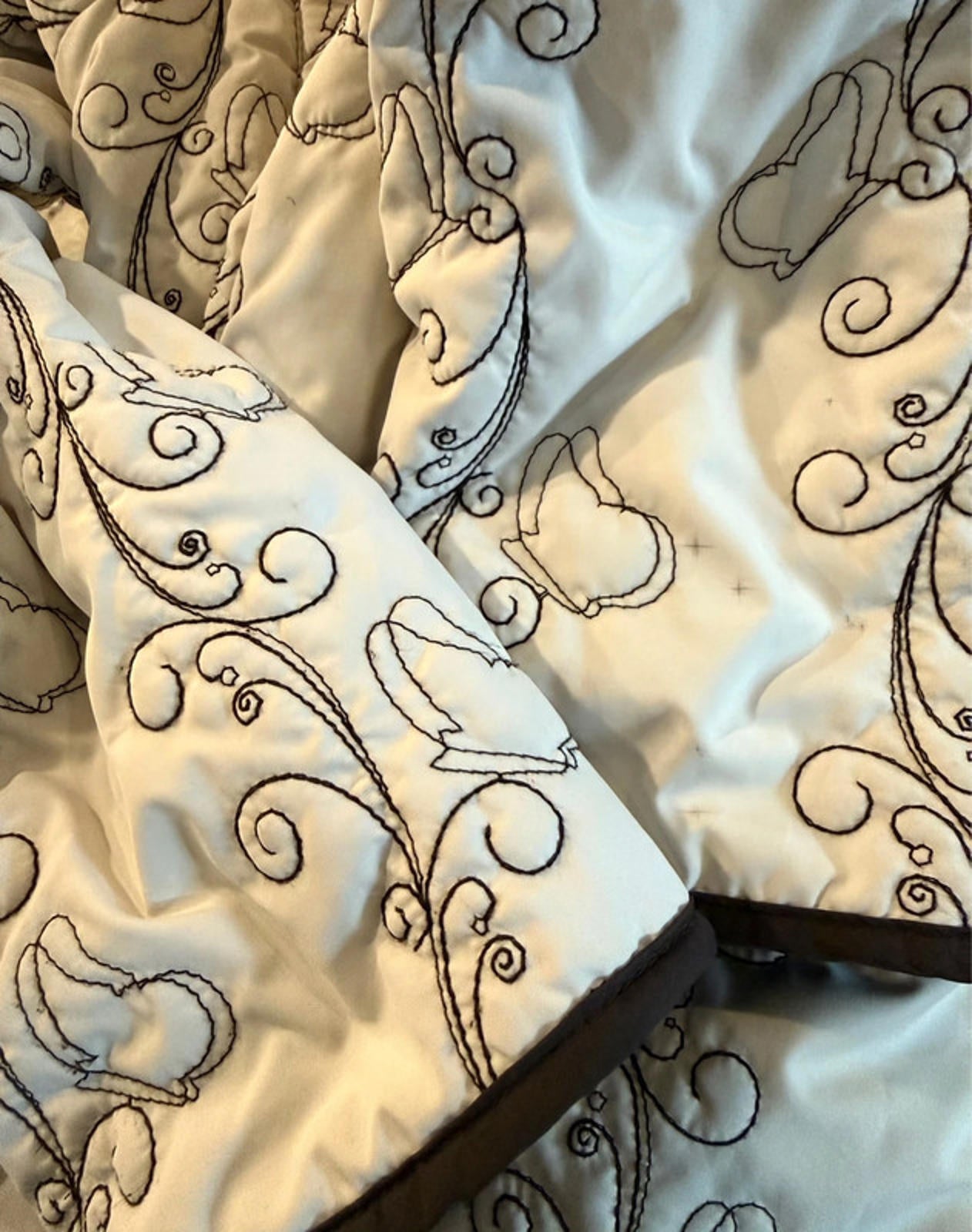 Live In It Free Country Jacket Cream & Brown Butterfly Women’s Size M