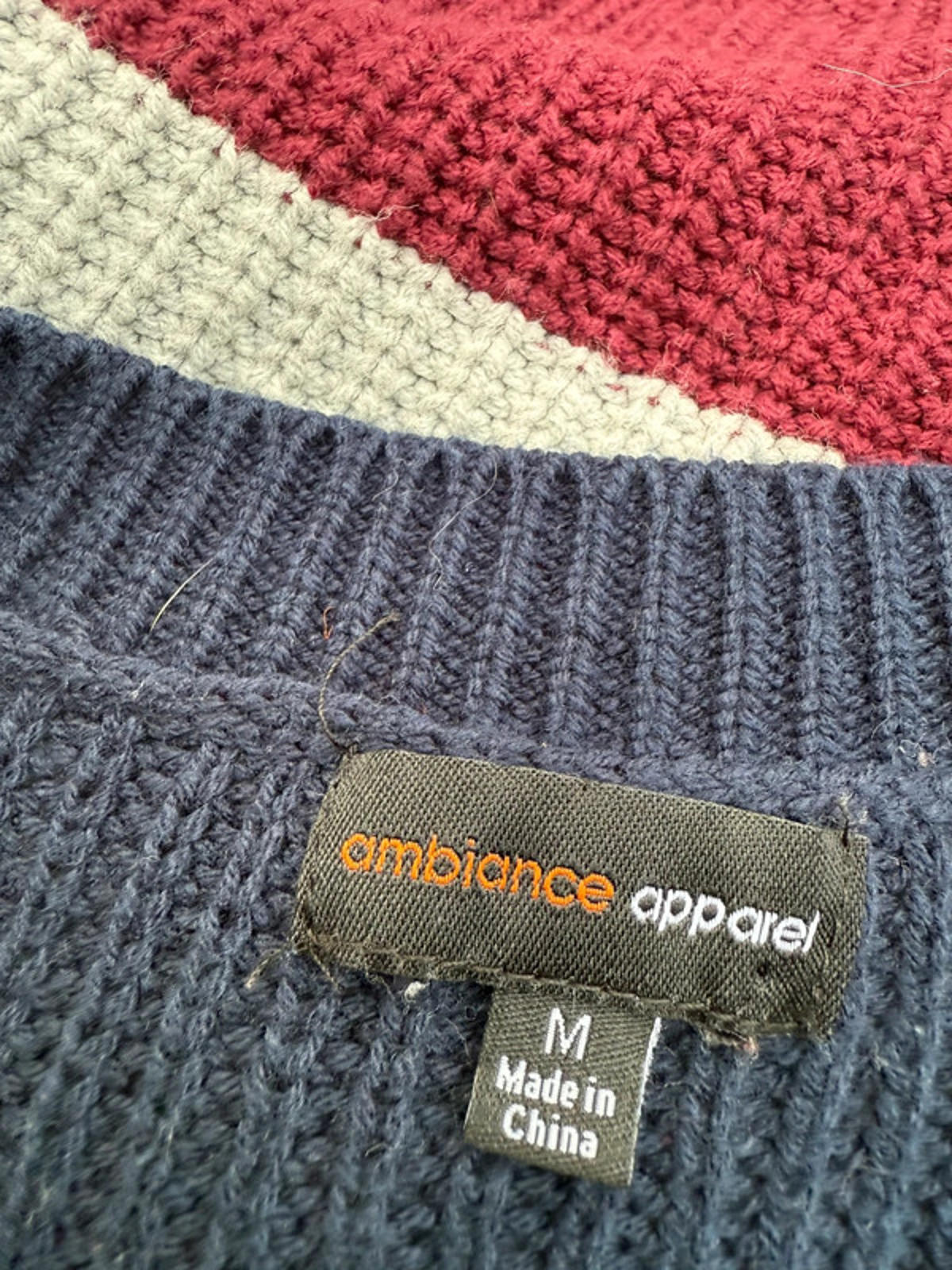 Ambiance Apparel Stripe Sweater Women’s Size M