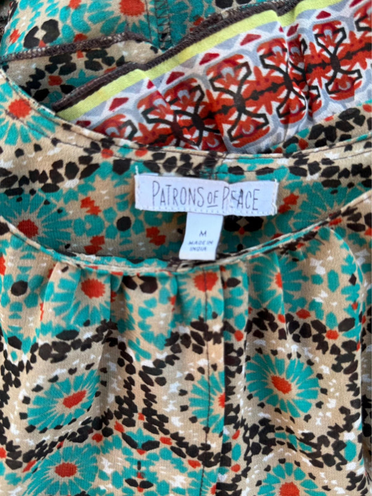 Patrons Of Peace Boho Top Size M