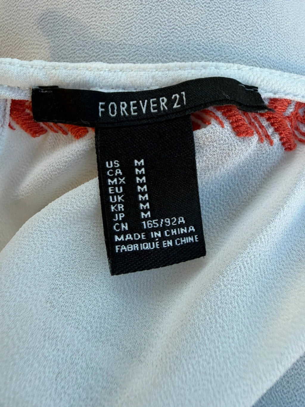 Forever 21 Aztec Beaded Flowy Tank Top Women Size M