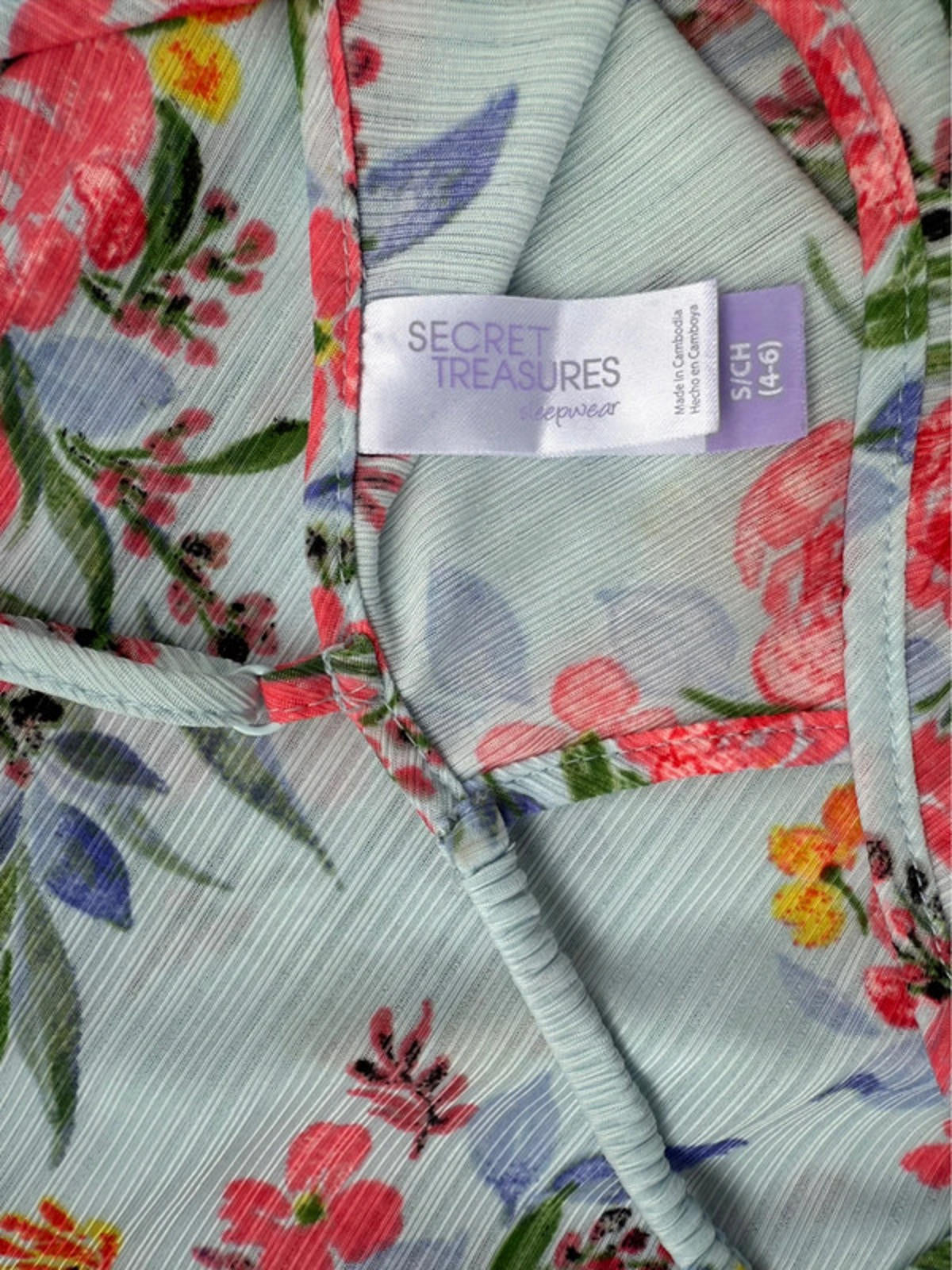 Secret Treasures Sleep Wear Floral Pajamas Shorts & Cami Size S